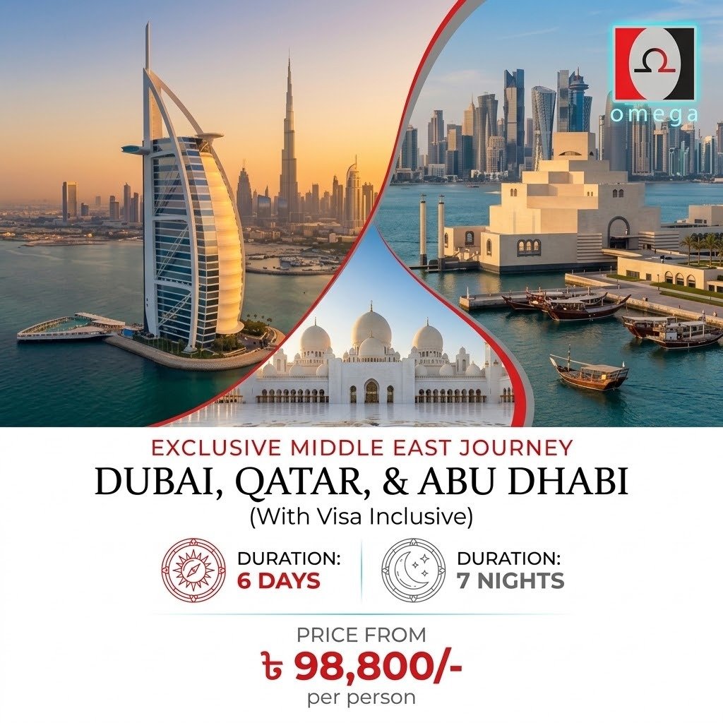 Dubai, Qatar & Abu Dhabi tour poster