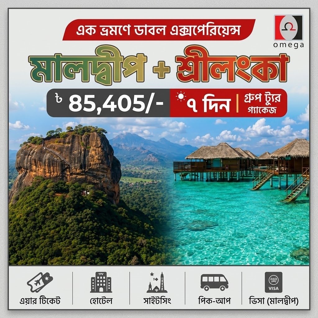Maldives & Sri Lanka tour poster